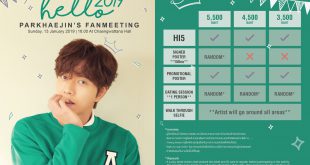 PriceDetails_HELLO 2019 PARKHAEJIN’S FANMEETING