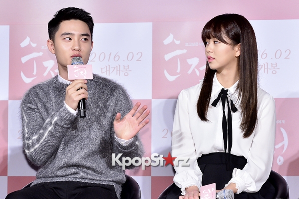 exos-d-o-and-kim-so-hyun-at-a-press-conference-earlier-this-month-for-their-upcoming-film-unforgettable